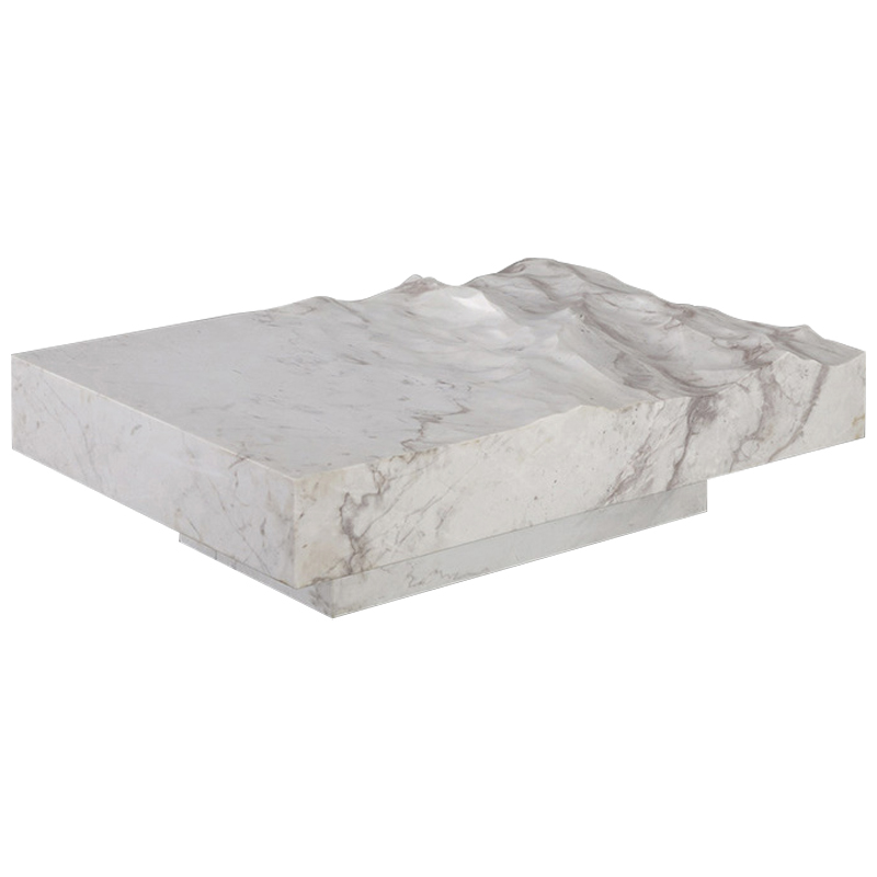 Дизайнерский журнальный стол Mathieu Lehanneur Sculpts Ocean Memories Square White Белый Мрамор Bianco Дизайнерский журнальный стол Mathieu Lehanneur Sculpts Ocean Memories Square White Белый Мрамор Bianco в Грозном | Loft Concept