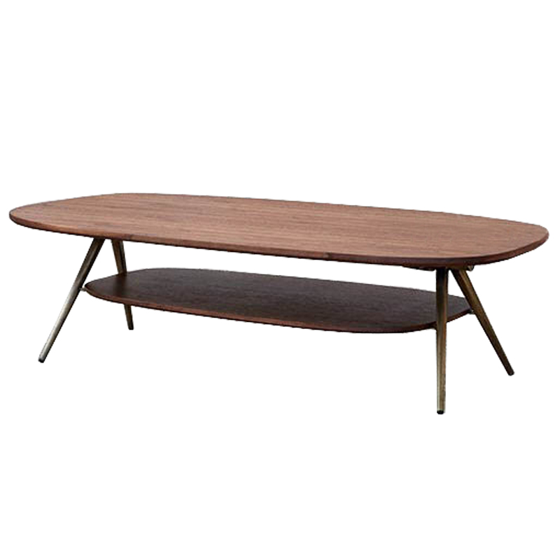 Кофейный стол Killigrew Coffee Table Орех Золотой Кофейный стол Killigrew Coffee Table Орех Золотой в Грозном | Loft Concept