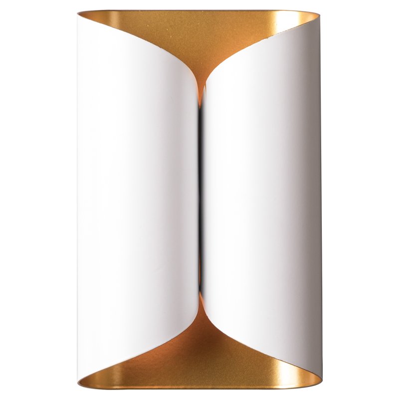 Бра White and Brass Roll Белый Латунь Бра White and Brass Roll Белый Латунь в Грозном | Loft Concept