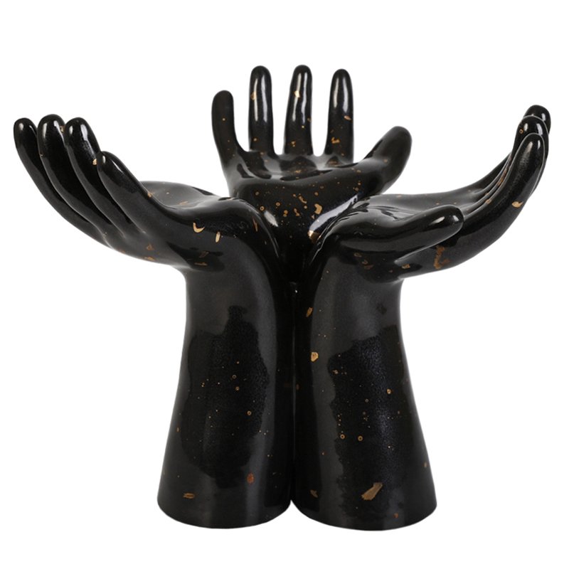 Статуэтка Hands Vase Черный Статуэтка Hands Vase Черный в Грозном | Loft Concept