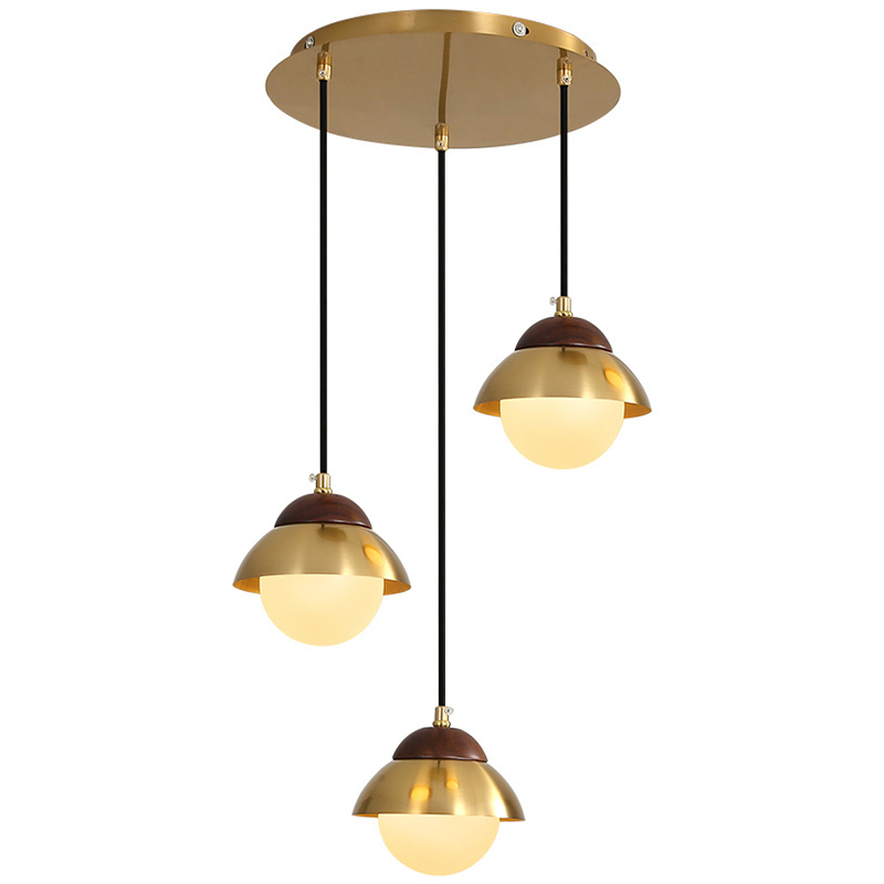 Люстра Roch Wooden Eco Light Chandelier Латунь Коричневый Белый Люстра Roch Wooden Eco Light Chandelier Латунь Коричневый Белый в Грозном | Loft Concept