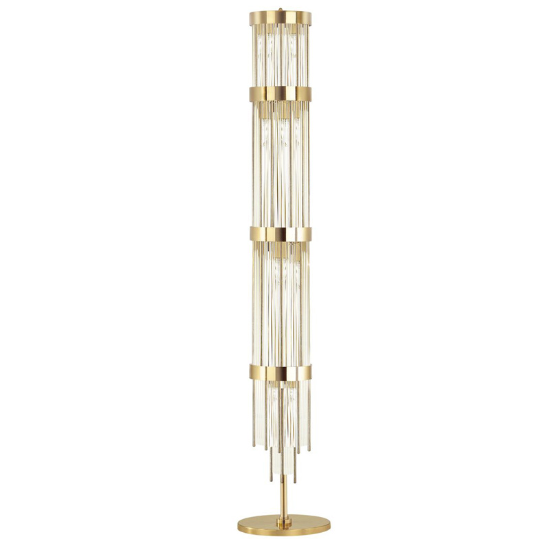 Торшер Niemira Floor lamp Прозрачный (Transparent) Золотой Торшер Niemira Floor lamp Прозрачный (Transparent) Золотой в Грозном | Loft Concept