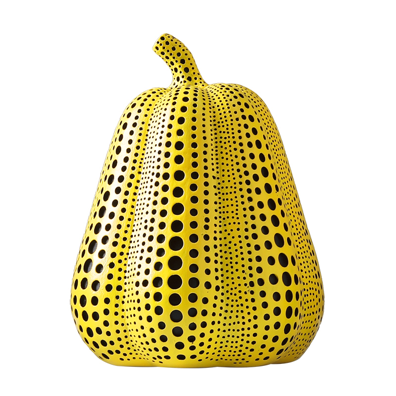 Статуэтка тыквы Kusama Yayoi I Желтый Черный Статуэтка тыквы Kusama Yayoi I Желтый Черный в Грозном | Loft Concept