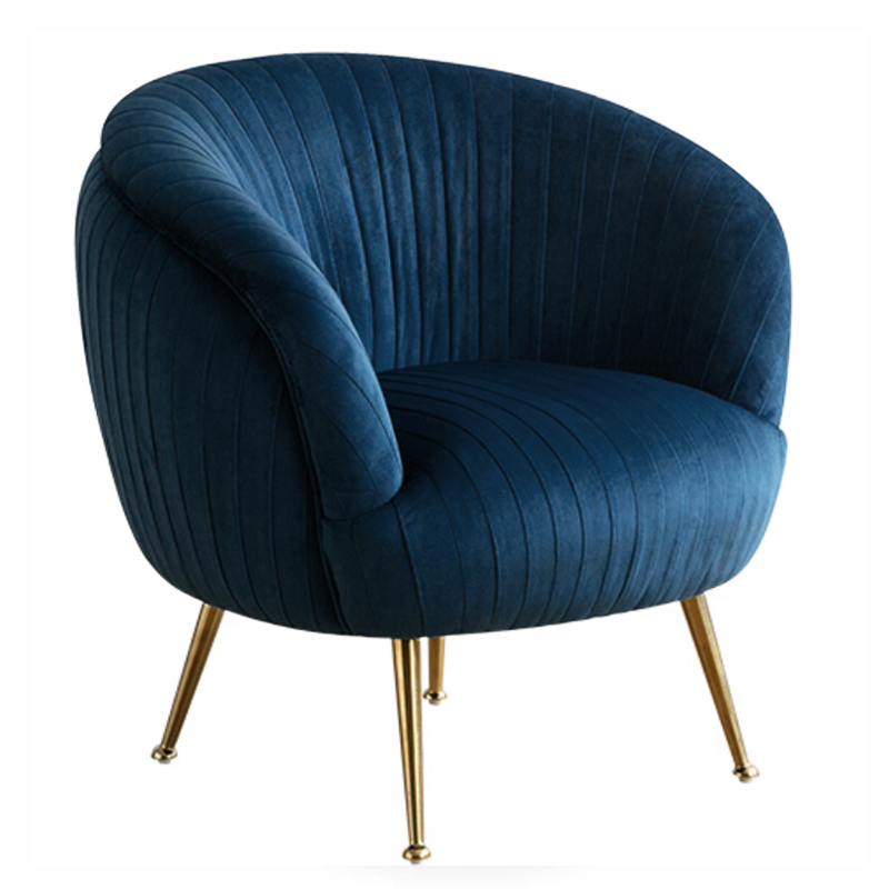 Кресло SOUFFLE CHAIR B Синий Глянцевое золото Кресло SOUFFLE CHAIR B Синий Глянцевое золото в Грозном | Loft Concept