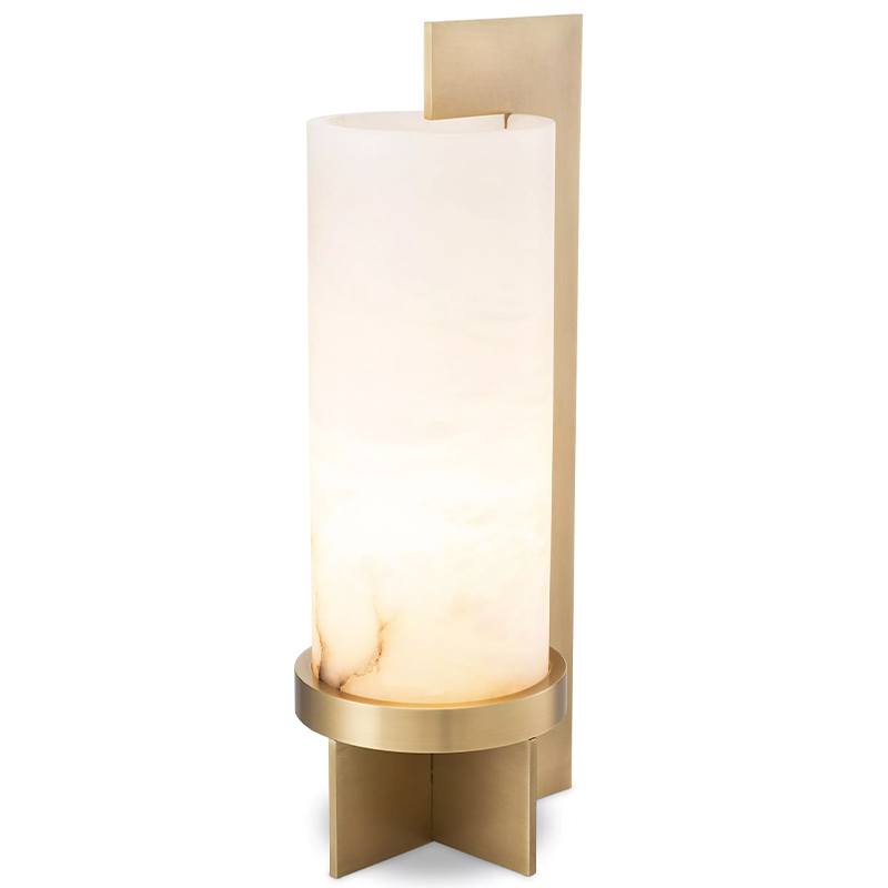 Настольная лампа Eichholtz Table Lamp Atilla Латунь Белый Настольная лампа Eichholtz Table Lamp Atilla Латунь Белый в Грозном | Loft Concept