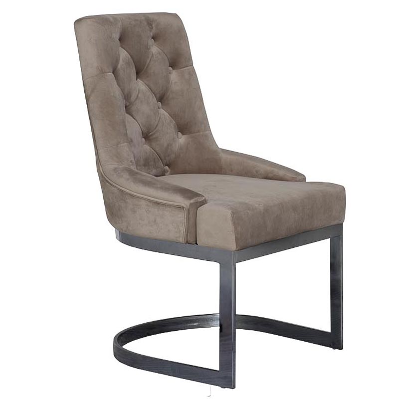 Стул Famos Chair gray Бежево-серый Графит Стул Famos Chair gray Бежево-серый Графит в Грозном | Loft Concept