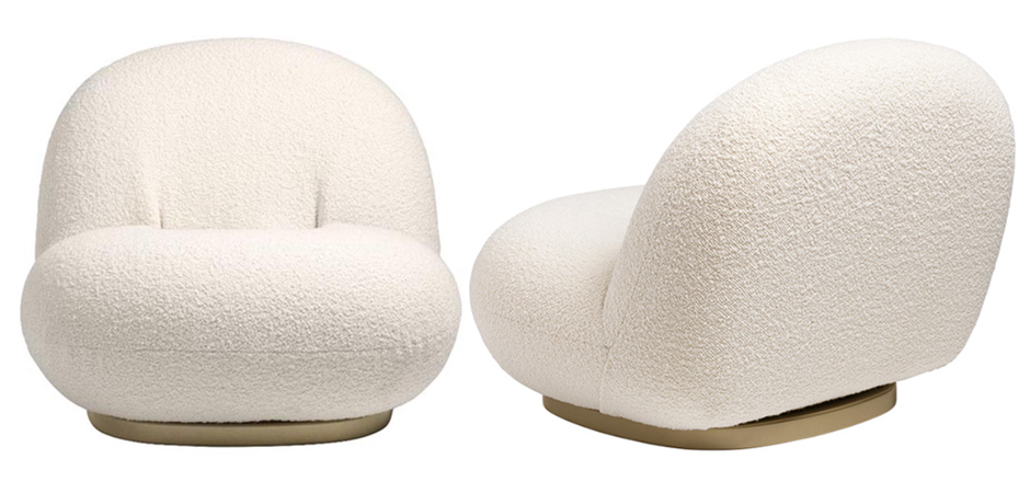 Кресло Pacha lounge chair ivory Кресло Pacha lounge chair ivory - Loft-Concept в Грозном