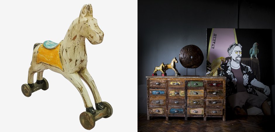Статуэтка Wooden Horse Статуэтка Wooden Horse - Loft-Concept в Грозном