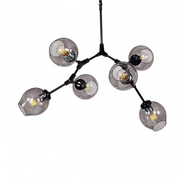 Люстра Branching Bubble Chandelier 6 Black Черный Люстра Branching Bubble Chandelier 6 Black Черный в Грозном | Loft Concept