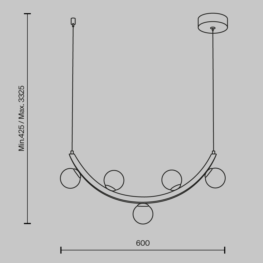 Люстра подвесная Ambre 3000К 12Вт в Грозном