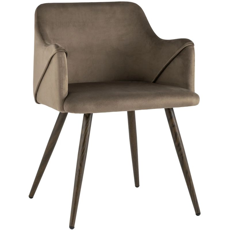 Стул Monarch Chair Коричневый Велюр Коричневый Стул Monarch Chair Коричневый Велюр Коричневый в Грозном | Loft Concept