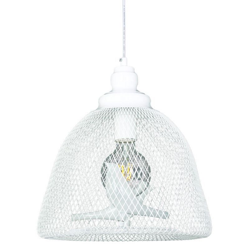 Подвесной светильник белого цвета Locked bird Белый в Грозном | Loft Concept 