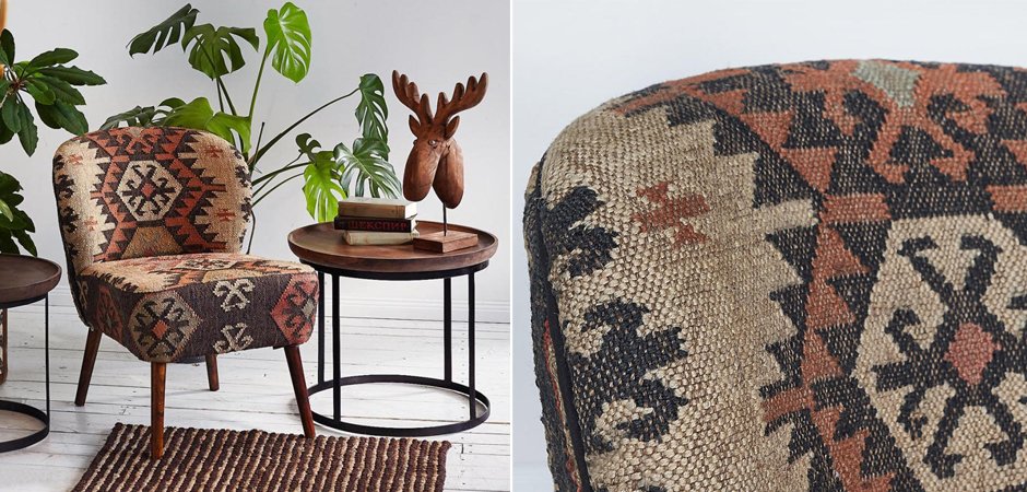 Кресло KELIM Brown Chair Кресло KELIM Brown Chair - Loft-Concept в Грозном