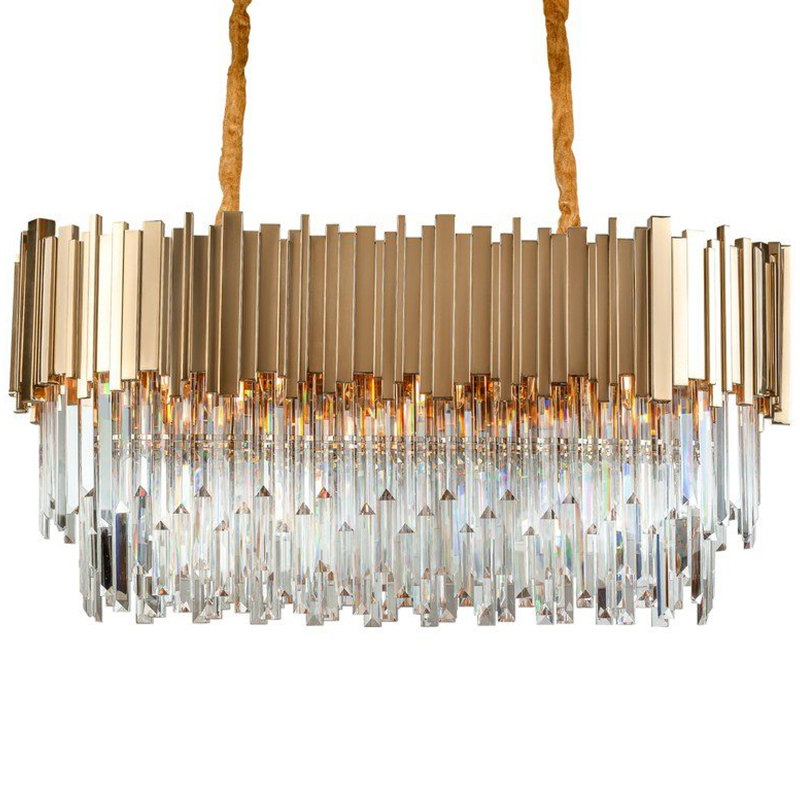 Большая многоярусная люстра Cascade Glass Metal Luxxu Chandelier 100 Прозрачное Стекло Золотой Большая многоярусная люстра Cascade Glass Metal Luxxu Chandelier 100 Прозрачное Стекло Золотой в Грозном | Loft Concept