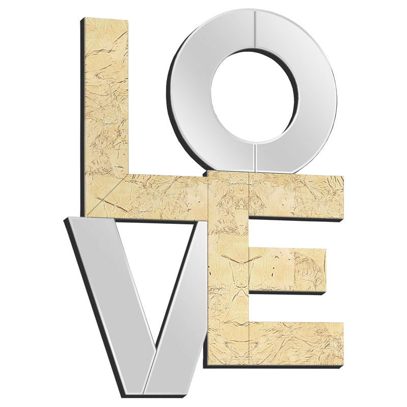 Зеркало Love Золотой Зеркало Love Золотой в Грозном | Loft Concept