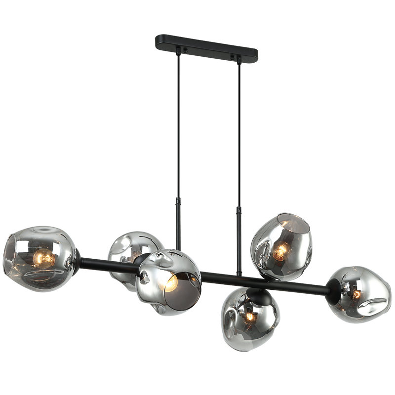 Люстра Branching Bubble Chandelier Line Gray Черный Серый (Gray) Люстра Branching Bubble Chandelier Line Gray Черный Серый (Gray) в Грозном | Loft Concept
