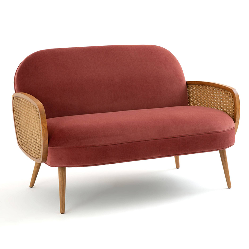Диван Morten Wicker Crimson Sofa Малиновый Малиновый (Crimson) Диван Morten Wicker Crimson Sofa Малиновый Малиновый (Crimson) в Грозном | Loft Concept