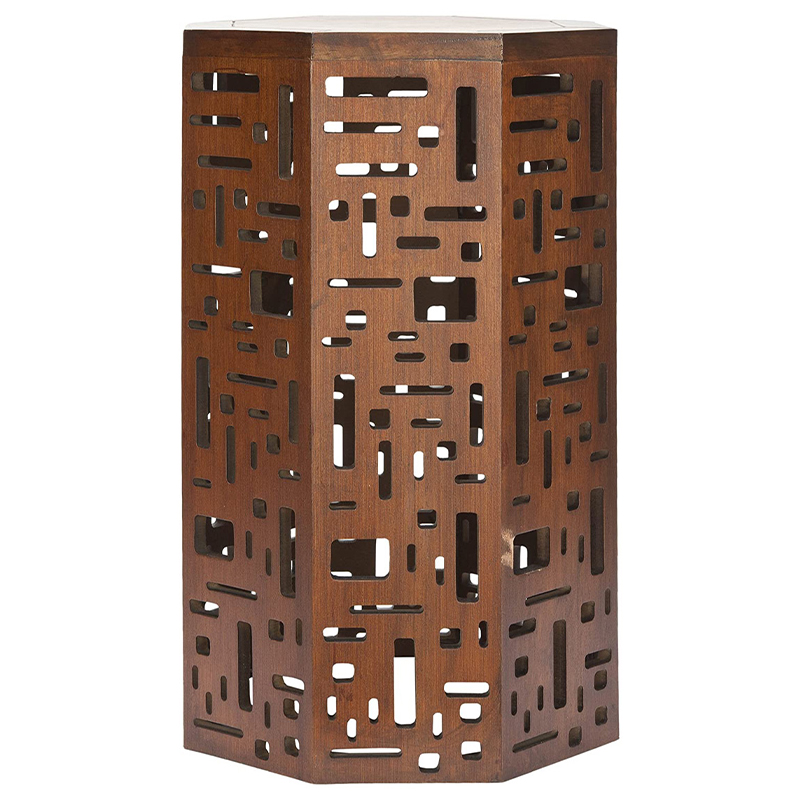 Приставной стол Theon Side Table Brown Коричневый Приставной стол Theon Side Table Brown Коричневый в Грозном | Loft Concept