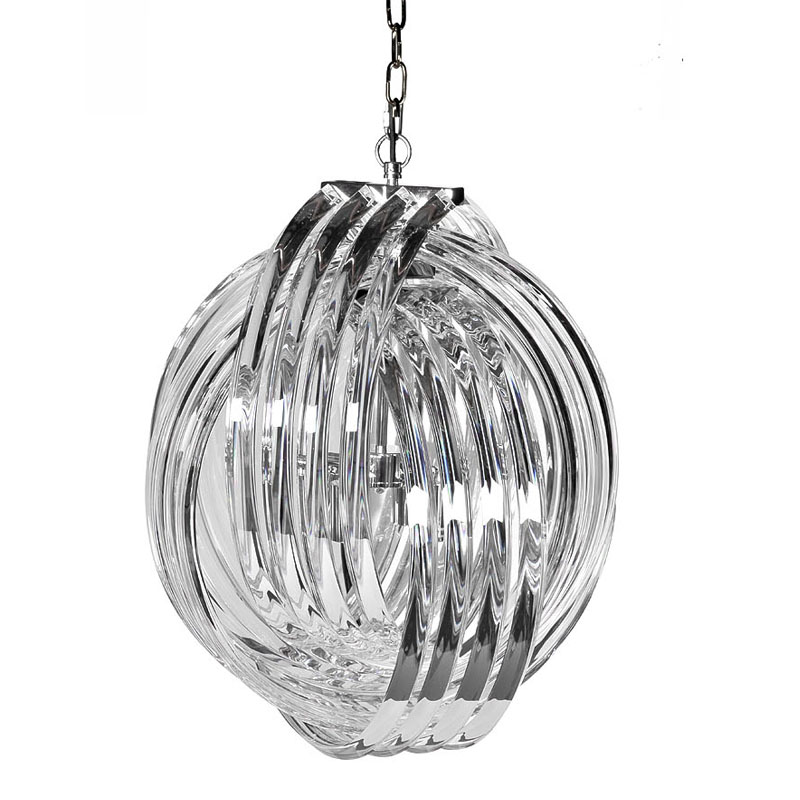 Люстра Retro FROZEN GLASS Chandelier Plexus Хром Люстра Retro FROZEN GLASS Chandelier Plexus Хром в Грозном | Loft Concept