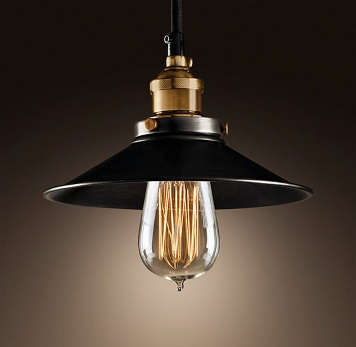 Подвесной светильник Loft Cone Pendant 22 Черный Подвесной светильник Loft Cone Pendant 22 Черный в Грозном | Loft Concept