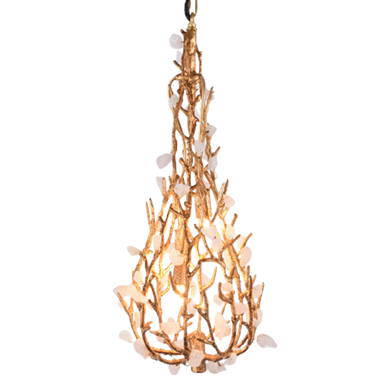 Люстра Gillis Chandelier Drop Золотой Белый Люстра Gillis Chandelier Drop Золотой Белый в Грозном | Loft Concept