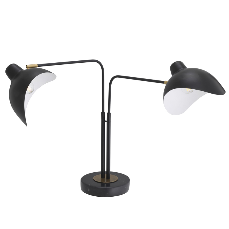 Настольная лампа Eichholtz Table Lamp Joshua Черный Черный Мрамор Nero Латунь Настольная лампа Eichholtz Table Lamp Joshua Черный Черный Мрамор Nero Латунь в Грозном | Loft Concept