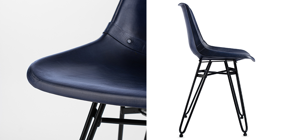 Стул Leather Schoolhouse Chair Стул Leather Schoolhouse Chair - Loft-Concept в Грозном