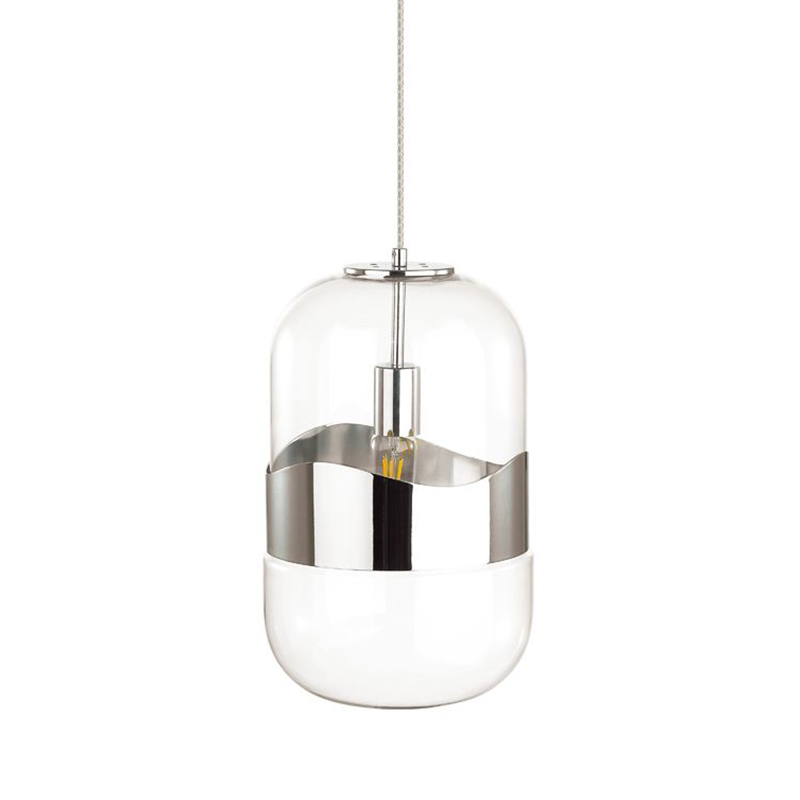 Подвесной светильник Igon Chrome Hanging Lamp Прозрачный Хром Подвесной светильник Igon Chrome Hanging Lamp Прозрачный Хром в Грозном | Loft Concept