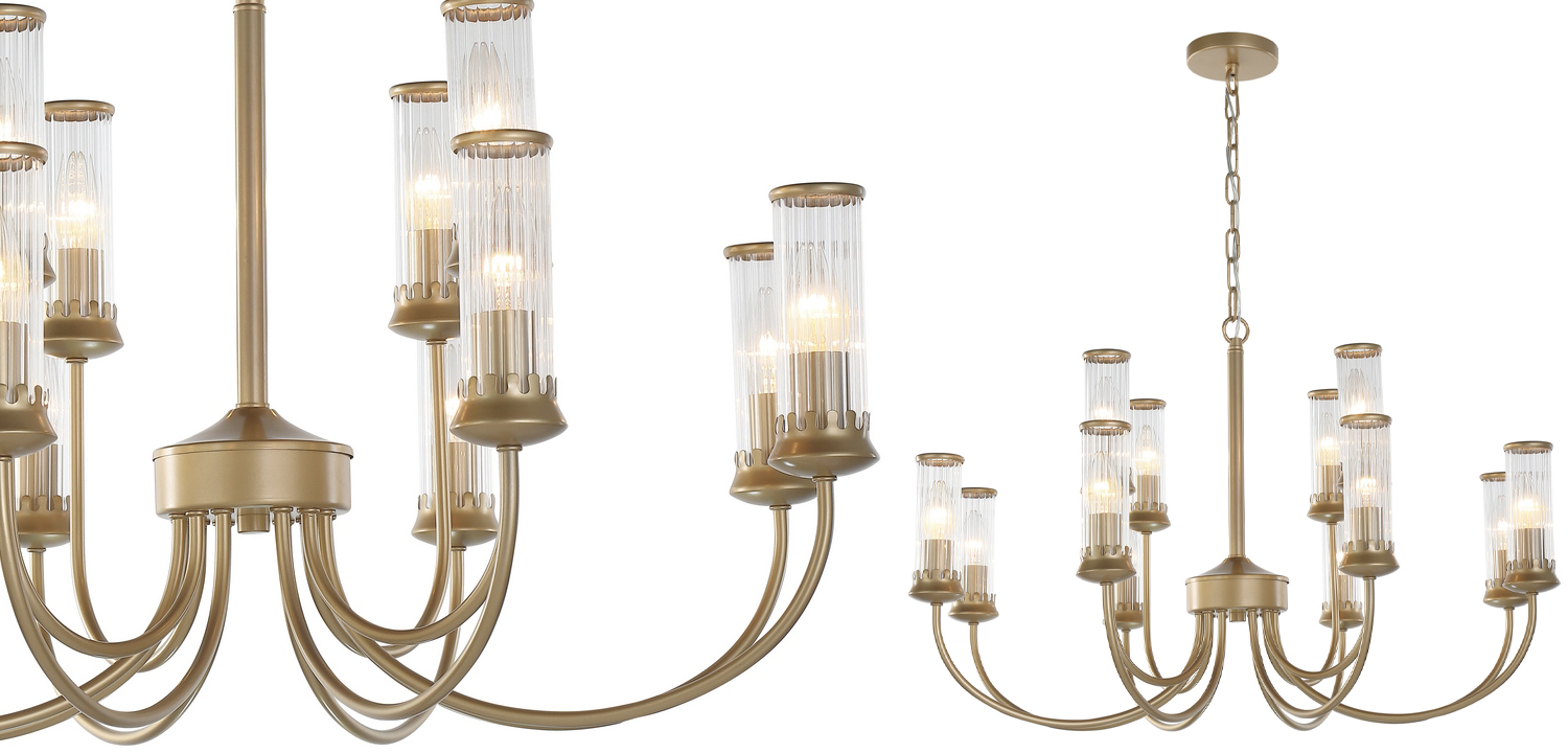 Люстра Morgane Chandelier gold 78 - фото