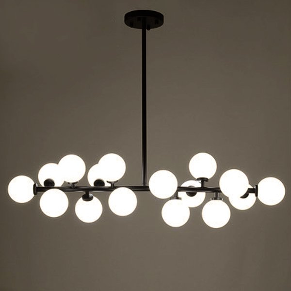 Светильник Bubble Stik Black Chandelier Черный матовый Светильник Bubble Stik Black Chandelier Черный матовый в Грозном | Loft Concept