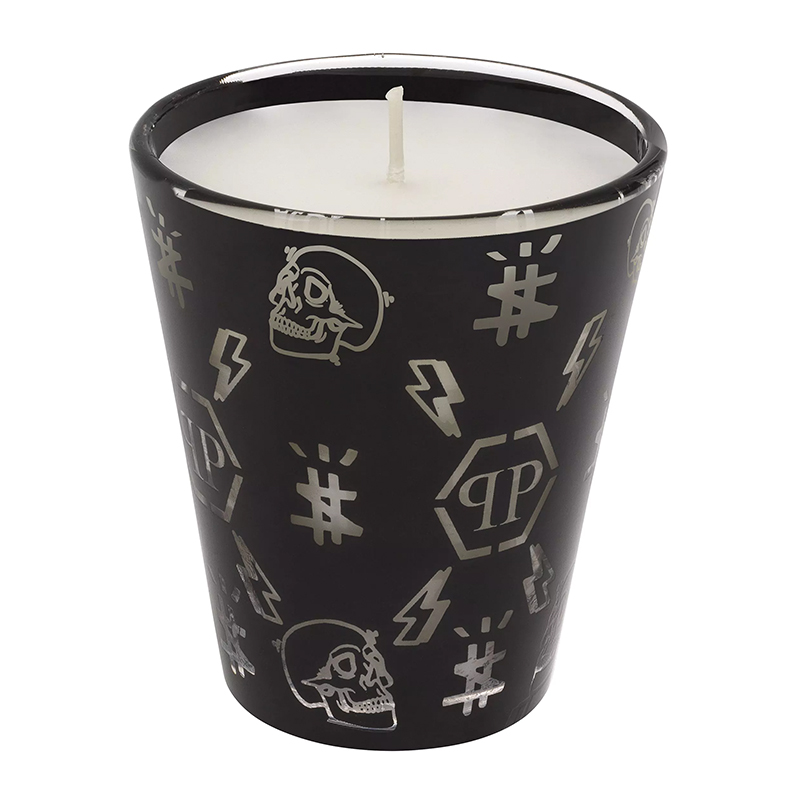 Свеча Philipp Plein Candle Monogram S Черный Белый Свеча Philipp Plein Candle Monogram S Черный Белый в Грозном | Loft Concept