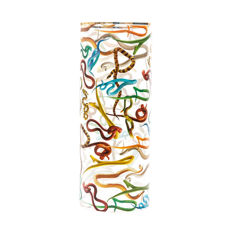 Ваза Seletti Snakes Big Прозрачный Золотой Синий Красный Ваза Seletti Snakes Big Прозрачный Золотой Синий Красный в Грозном | Loft Concept