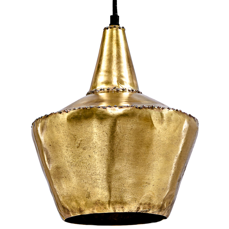 Подвесной светильник Rough Gold Pendant Винтажное глянцевое золото с состаренным эффектом Подвесной светильник Rough Gold Pendant Винтажное глянцевое золото с состаренным эффектом в Грозном | Loft Concept