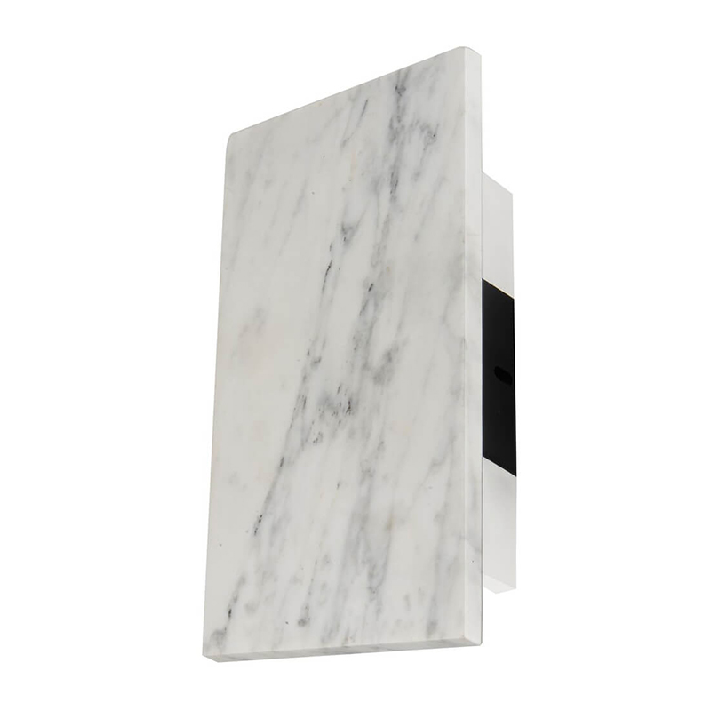 Бра Jordy Marble Slab Wall Lamp Черный Светло-серый Бра Jordy Marble Slab Wall Lamp Черный Светло-серый в Грозном | Loft Concept