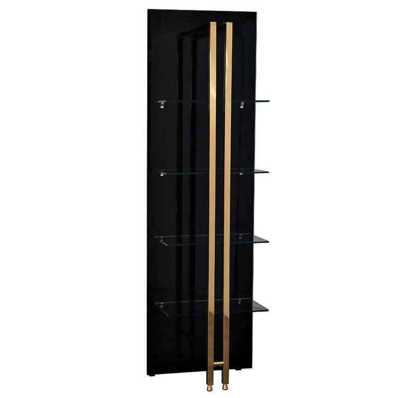Стеллаж Manley Rack Черный Глянцевое золото Стеллаж Manley Rack Черный Глянцевое золото в Грозном | Loft Concept