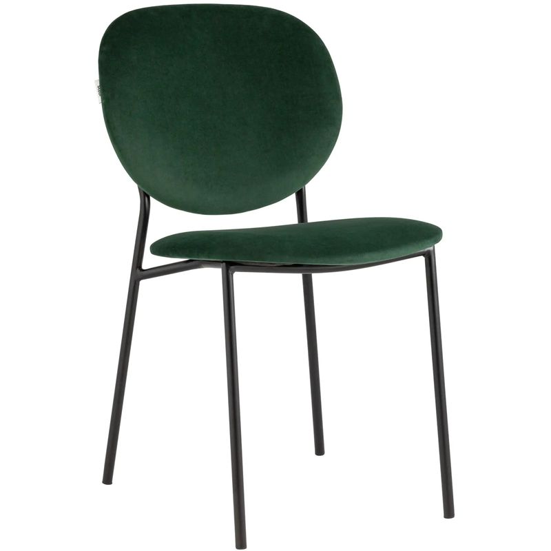 Стул Stanley Chair Зеленый Велюр Зеленый Черный Стул Stanley Chair Зеленый Велюр Зеленый Черный в Грозном | Loft Concept