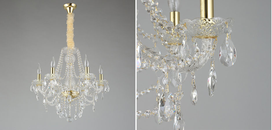 Хрустальная Люстра Tears Золотая  - Loft-Concept в Грозном