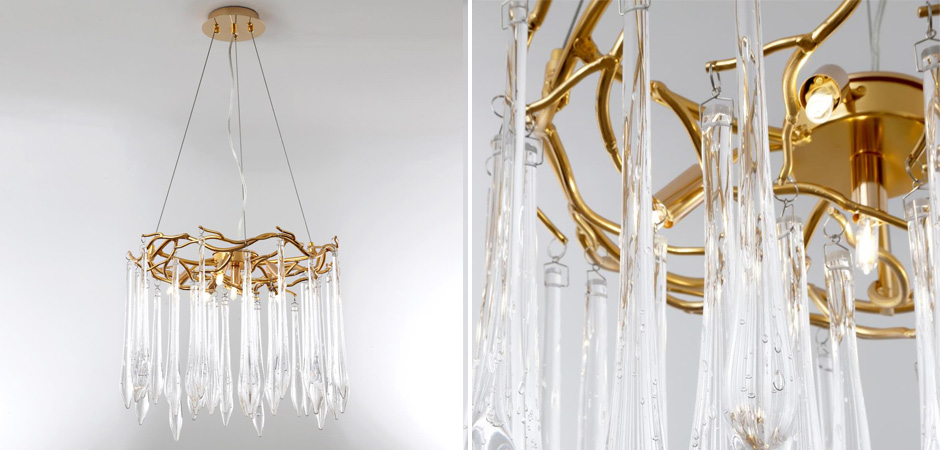 Люстра Crystal Rain Gold Люстра Crystal Rain Gold - Loft-Concept в Грозном