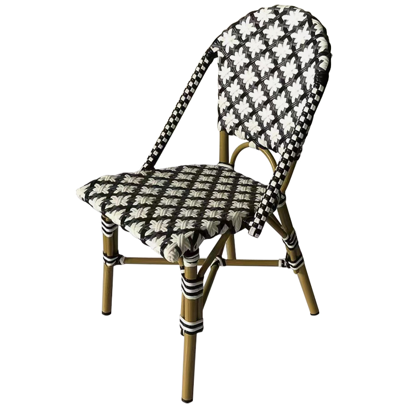 Стул ротанг Wicker Mathis Rattan Chair Черно-белый Древесина Стул ротанг Wicker Mathis Rattan Chair Черно-белый Древесина в Грозном | Loft Concept
