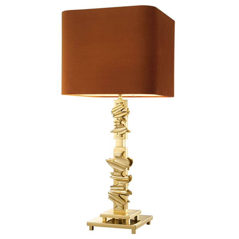 Настольная лампа Eichholtz Table Lamp Abruzzo brass Латунь Оранжевый Настольная лампа Eichholtz Table Lamp Abruzzo brass Латунь Оранжевый в Грозном | Loft Concept