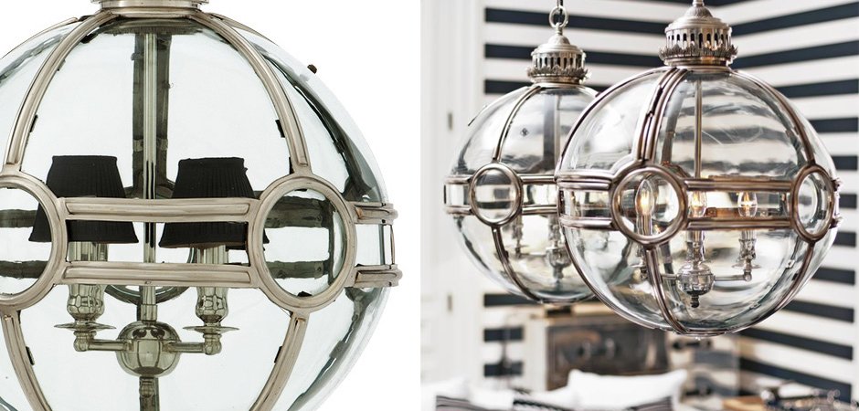 Люстра Lantern Hagerty Antique Silver - Loft-Concept в Грозном
