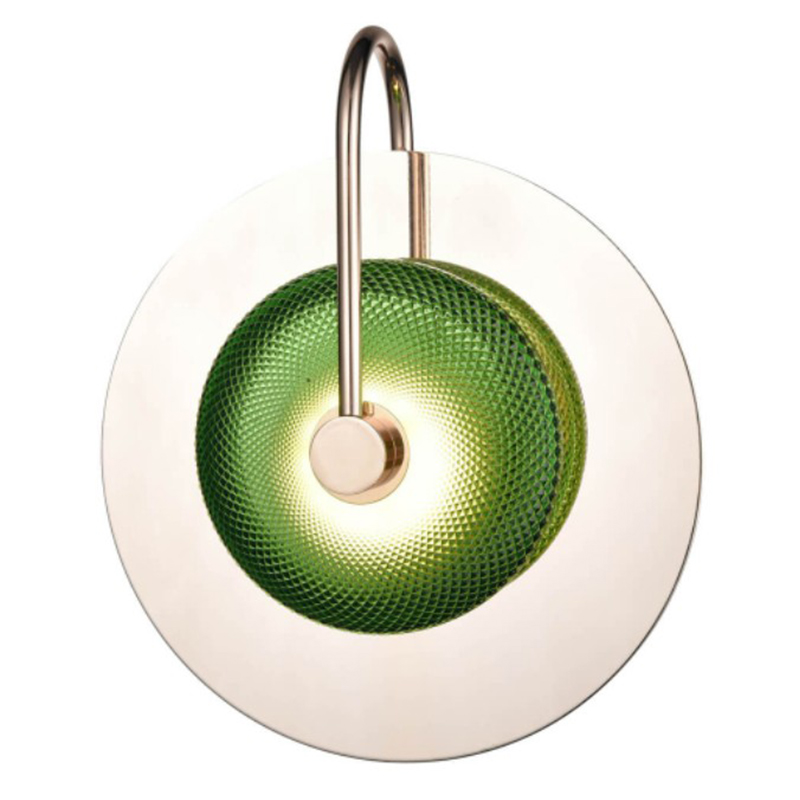 Бра Green Disk One Mirrored Зеленый Зеркало Бра Green Disk One Mirrored Зеленый Зеркало в Грозном | Loft Concept