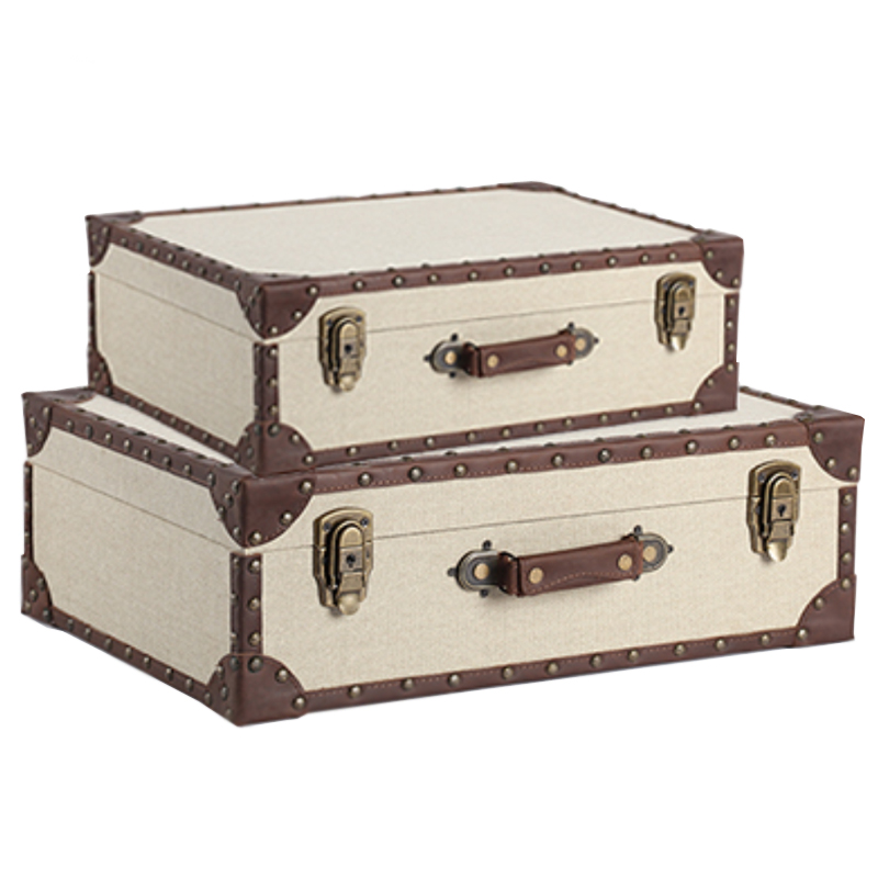 Винтажный Чемодан Отделка Кожа Коричневый винтаж ivory ( слоновая кость ) Винтажный Чемодан Отделка Кожа Коричневый винтаж ivory ( слоновая кость ) в Грозном | Loft Concept