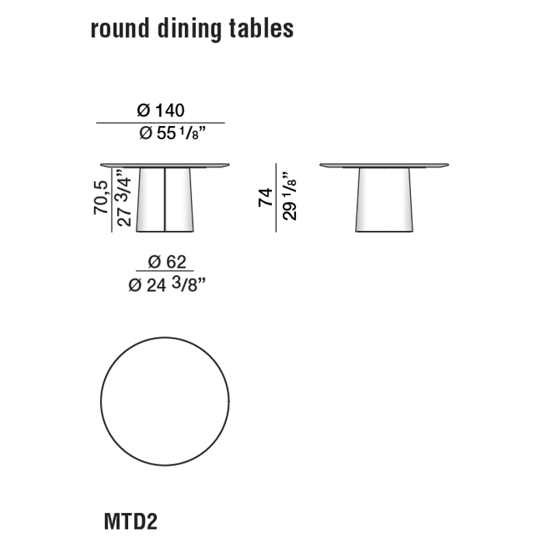 Дизайнерский круглый обеденный стол MATEO Dining Table Дизайнерский круглый обеденный стол MATEO Dining Table в Грозном