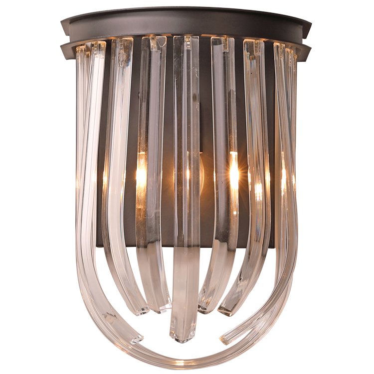Бра RETRO FROZEN GLASS wall Lamp Черный Бра RETRO FROZEN GLASS wall Lamp Черный в Грозном | Loft Concept