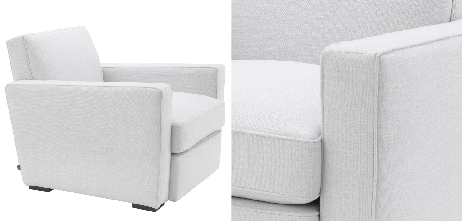 Кресло Eichholtz Chair Edmond white - фото