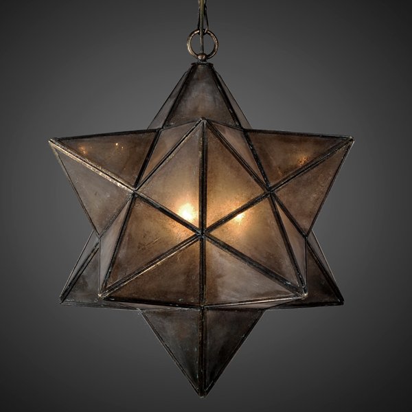 Подвесной светильник Star frosted glass 45 Металлик винтаж Подвесной светильник Star frosted glass 45 Металлик винтаж в Грозном | Loft Concept