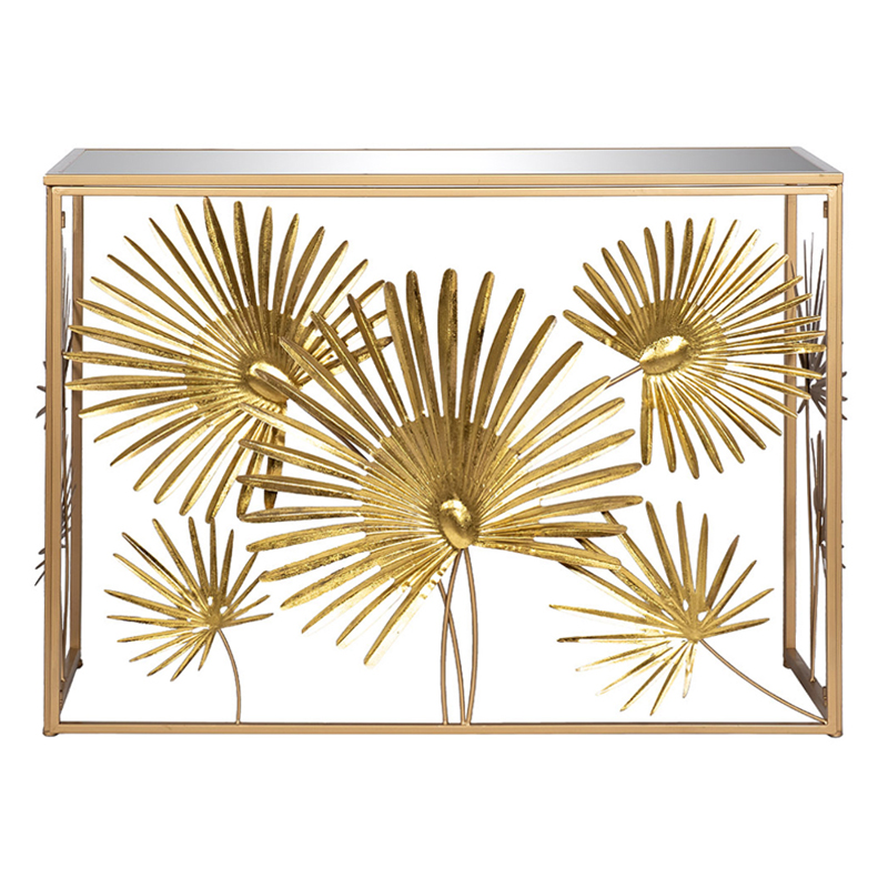 Консоль Golden Palm Leaves Золотой Консоль Golden Palm Leaves Золотой в Грозном | Loft Concept