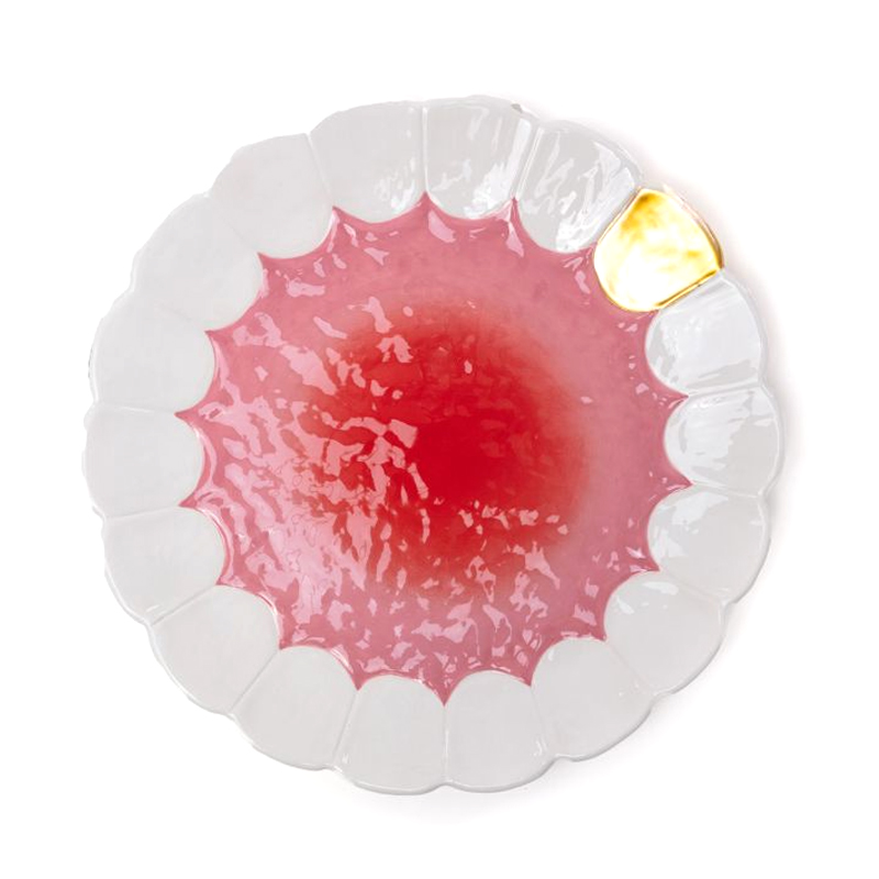 Блюдо Seletti Mouth Full Золотой Розовый Белый Блюдо Seletti Mouth Full Золотой Розовый Белый в Грозном | Loft Concept