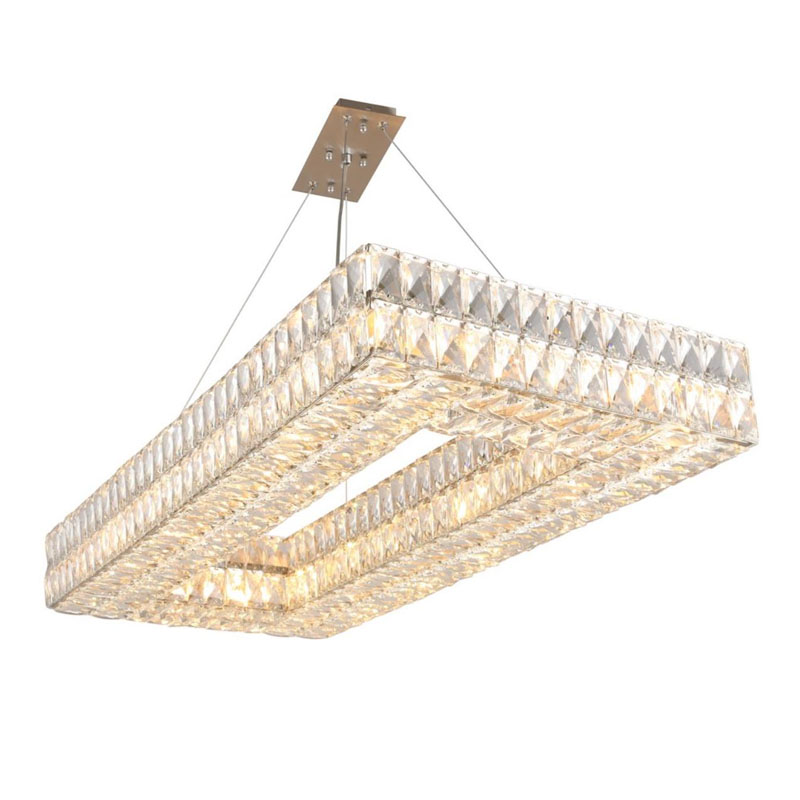 Люстра Crystal Regena Silver Rectangle Chandelier 100 Прозрачный Хром Люстра Crystal Regena Silver Rectangle Chandelier 100 Прозрачный Хром в Грозном | Loft Concept